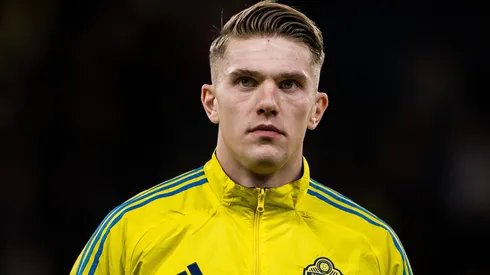 Viktor Gyökeres antes de partida pela Seleção da Suécia