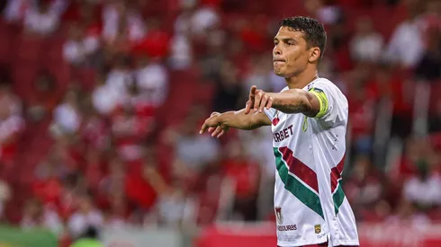 Thiago Silva durante a partida entre Internacional e Fluminense, no dia 08 de novembro de 2024. (Sipa US / Alamy Stock Photo)