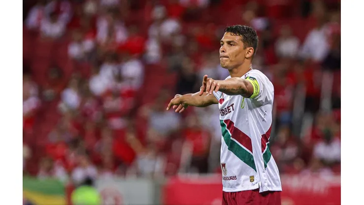 Thiago Silva durante a partida entre Internacional e Fluminense, no dia 08 de novembro de 2024. (Sipa US / Alamy Stock Photo)