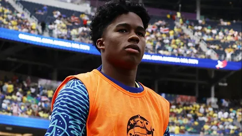 Endrick deve deixar o Real Madrid e tem destino definido na Premier League pelos ingleses. (Photo by Buda Mendes/Getty Images)