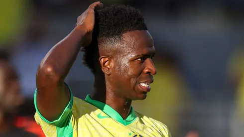 Vinícius Júnior com a camisa do Brasil pela Copa América 2024.