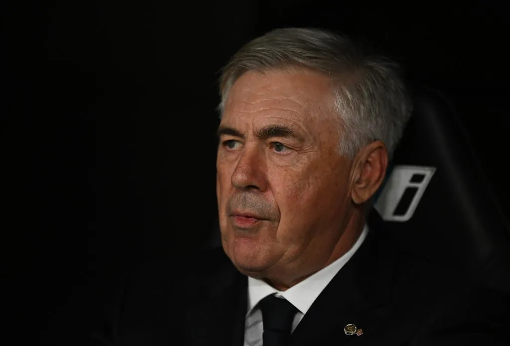 Ancelotti é alvo da CBF. Florentino Pérez não é contra saída. (Photo by Denis Doyle/Getty Images)