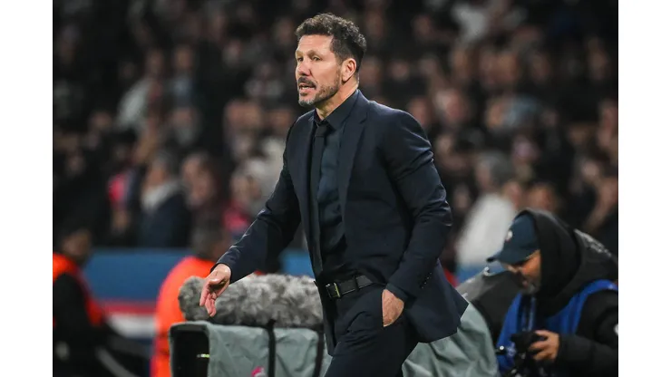November 6, 2024, Paris, France, France: Diego SIMEONE of Atletico Madrid during the UEFA Champions League, League Phase MD4 match between Paris Saint-Germain and Atletico de Madrid at Parc des Princes Stadium on November 06, 2024 in Paris, France. Paris France - ZUMAm308 20241106_zsp_m308_007 Copyright: xMatthieuxMirvillex