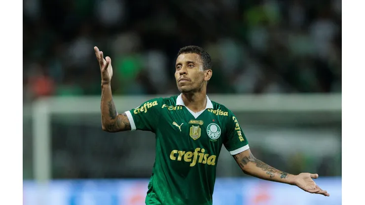 Marcos Rocha durante o confronto entre Palmeiras e Grêmio, no dia 08 de novembro de 2024. (Vilmar Bannach / Alamy Stock Photo)