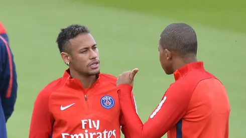 Neymar e Mbappé juntos no Paris Saint-Germain. Foto: Aurelien Meunier/Getty Images