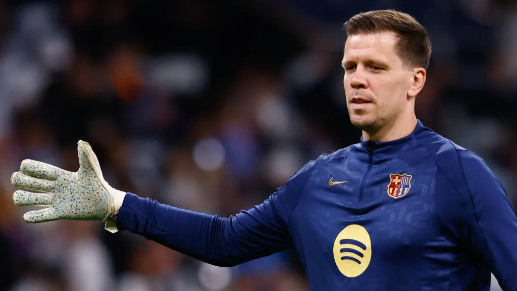 Wojciech Szczęsny no aquecimento pelo Barcelona (Foto: IMAGO / ZUMA Press Wire)