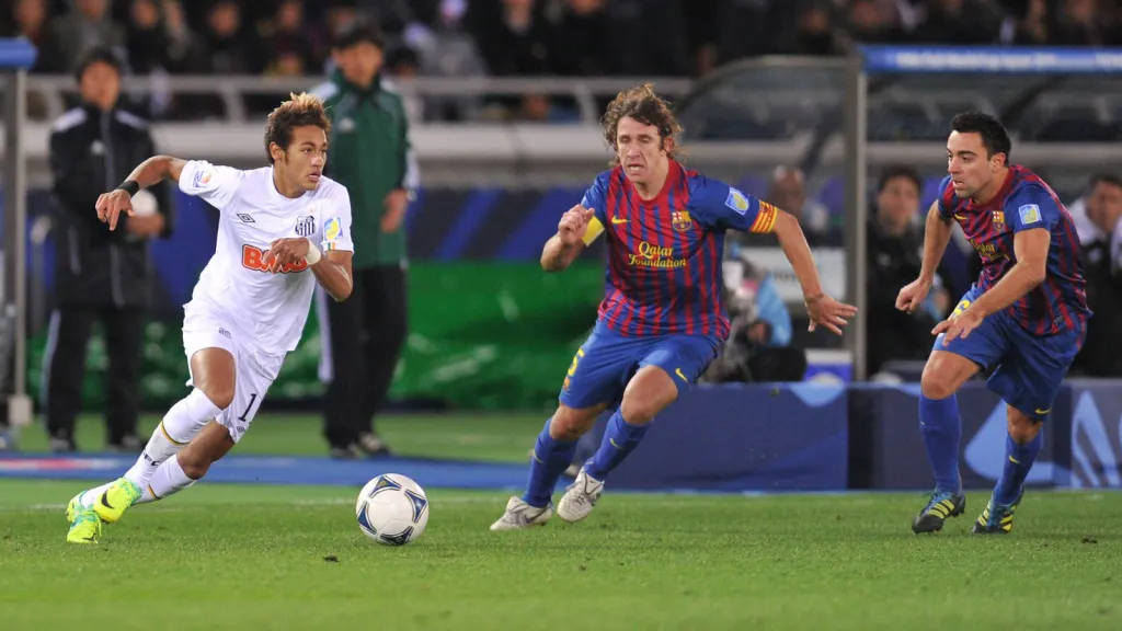 Neymar em partida do Santos contra o Barcelona (Foto: IMAGO / AFLOSPORT)