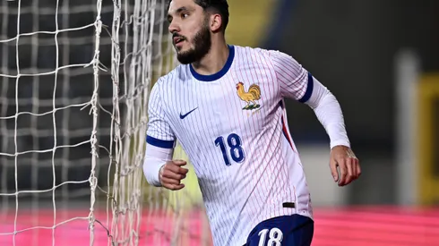 Fußball, U21 Länderspiel, Italien – Frankreich Mp Empoli 15/11/2024 – amichevole / Italia-Francia U21, U 21 / foto Matteo Papini/Image nella foto: esultanza gol Rayan Cherki PUBLICATIONxNOTxINxITA