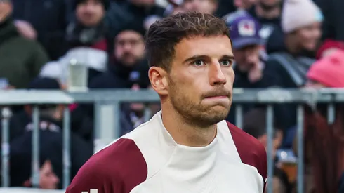 Leon Goretzka antes de partida pelo Bayern de Munique