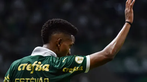 Estevao, Palmeiras player during the game between Palmeiras and Gremio at Allianz Parque in Sao Paulo, Brazil, the match valid for the Brazilian Championship Series A Roberto Casimiro / SPP PUBLICATIONxNOTxINxBRAxMEX Copyright: xRobertoxCasimirox/xSPPx spp-en-RoCaSp-RCO_9112