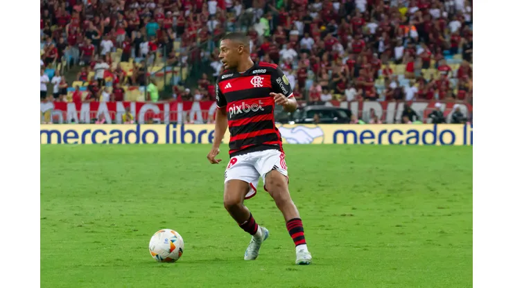 Valid match between Flamengo and Penoral for the quarterfinals of the Copa Libertadores da America Rio de Janeiro RJ, 09/19/2024 - LIBERTADORES/ FLAMENGO/PENARL/RJ - Player Nicolas de la Cruz, during the match between Flamengo and Penarol, valid for the quarterfinals of the 2024 Copa Libertadores da America, held at the Mario Filho stadium Maracana, in the north zone of Rio de Janeiro, this Thursday, September 19, 2024. Foto: Erica Martin/Thenews2/imago images SPO PUBLICATIONxNOTxINxUSA Copyright: xEricaxMartinx