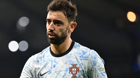 Bruno Fernandes durante a partida entre Escócia e Portugal, no dia 15 de outubro de 2024. (Sportimage Ltd / Alamy Stock Photo)