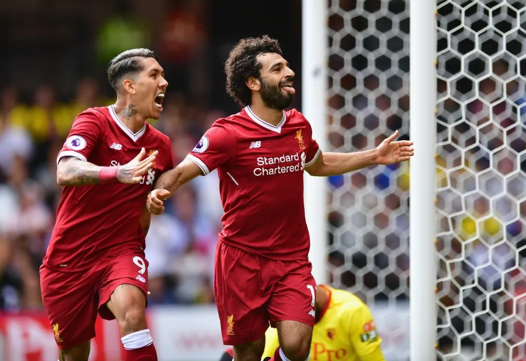 Firmino e Salah em campo –  (Photo by Alex Broadway/Getty Images)