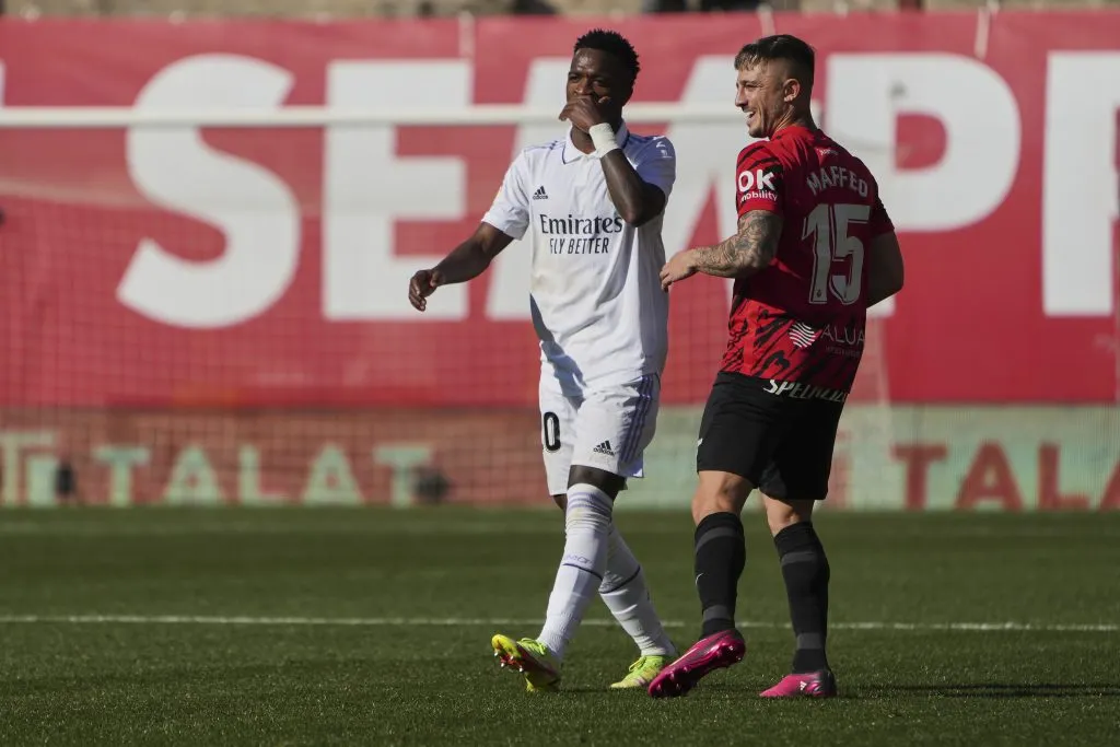 Maffeo vs Vini Jr. (Photo by Rafa Babot/Getty Images)