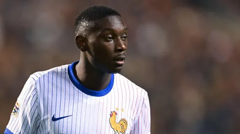 Kolo Muani em campo durante o confronto entre França e Israel, no dia 14 de outubro de 2024. (ANP / Alamy Stock Photo)