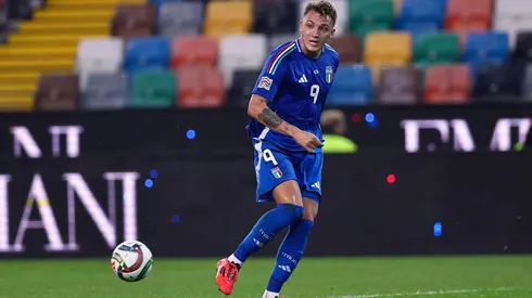 Retegui durante a partida entre Itália e Israel, no dia 14 de outubro de 2024. (Aflo Co. Ltd. / Alamy Stock Photo)