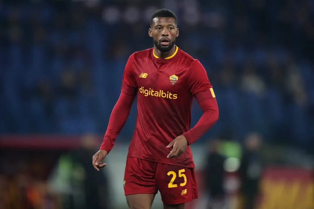 Wijnaldum nos tempos de Roma (Photo by Paolo Bruno/Getty Images)