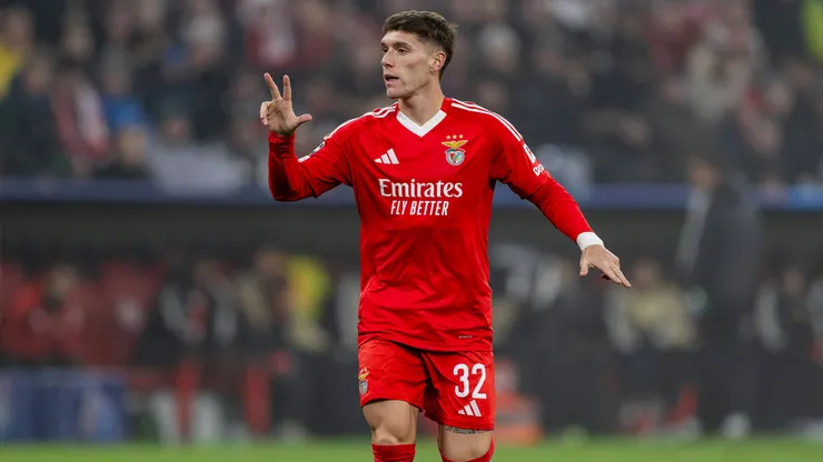 Benjamín Rollheiser em partida pelo Benfica