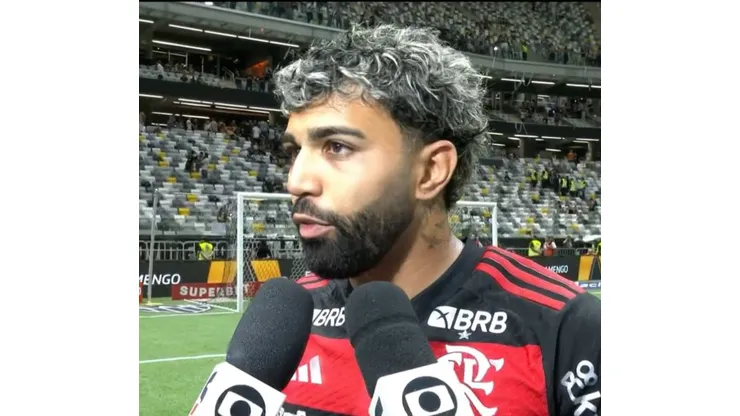 Gabigol anuncia despedida do Flamengo. Foto: Reprodução Globo