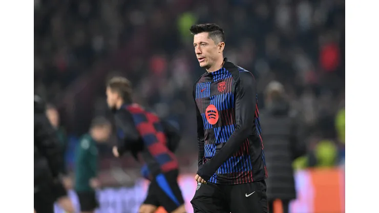 CRVENA ZVEZDA vs BARCELONA ROBERT LEWANDOWSKI, football player of Barcelona at the Champions League match against Crvena zvezda, at Stadium Rajko Mitic. Belgrade, 06.11.2024. photo: / MN Press photo FOOTBALL, UEFA, CHAMPIONS LEAGUE, BARCELONA, RED STAR, CRVENA ZVEZDA Belgrade Stadium Rajko Mitic Serbia Copyright: xMarkoxMetlasx/xMNxPressx