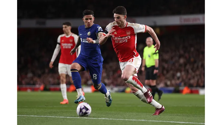 Chelsea e Arsenal em jogo no Emirates Stadium, pela Premier League (Photo by Julian Finney/Getty Images)