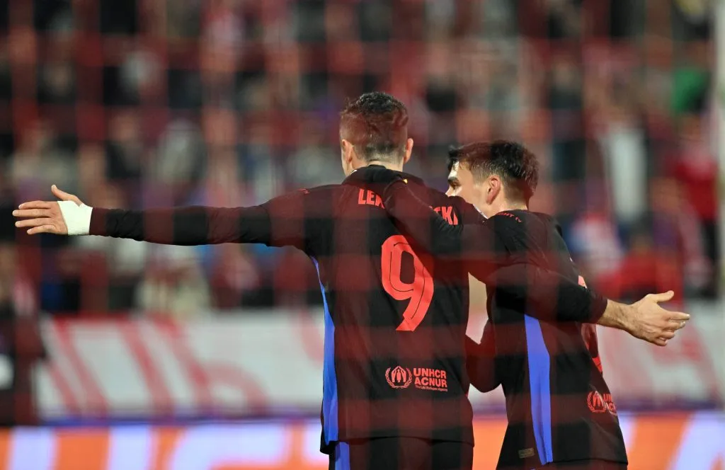 Xavi “era problema” para Lewandowski, que é artilheiro do Barcelona na Champions. Foto: IMAGO /&nbsp;MN Press Photo