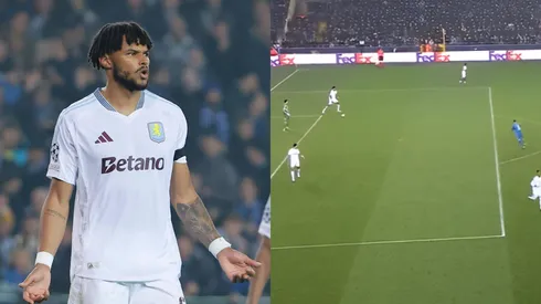 Tyrone Mings comete pênalti bizarro em Club Brugge x Aston Villa pela Champions League. Foto: IMAGO / Photo News | Lance. Foto: reprodução/twitter