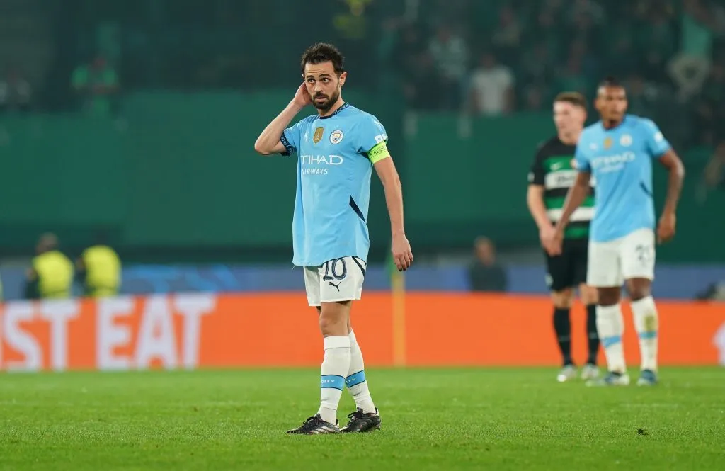 Bernardo Silva com a camisa do City
