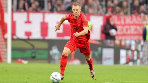 Kimmich em ação na partida entre Bayern de Munique e Union Berlin, no dia 02 de novembro de 2024. (dpa picture alliance / Alamy Stock Photo)