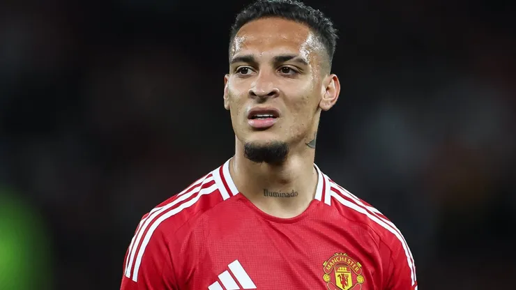 Antony, do Manchester United. Rúben Amorim pode pedir substituto do jogador brasileiro. Foto: IMAGO / News Images