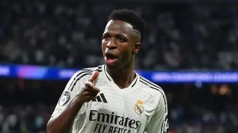 Vini Jr fica triste com situação em Valencia. Foto: Denis Doyle/Getty Images