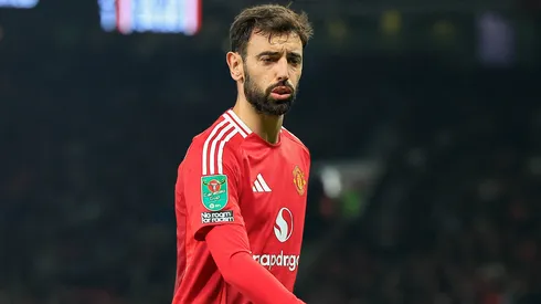 Bruno Fernandes em partida pelo Manchester United