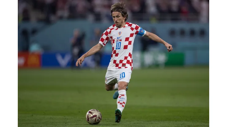 Catar - Doha - 17/12/2022 - COPA DO MUNDO 2022, CROACIA X MARROCOS - Modric jogador do Croacia durante partida contra o Marrocos no estadio International Khalifa pelo campeonato Copa do Mundo 2022. Foto: Pedro Martins/AGIF