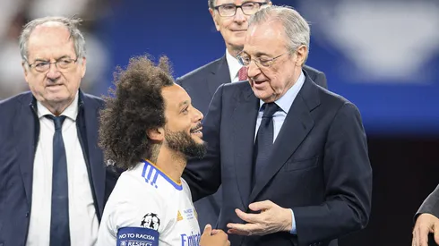 Florentino Pérez e Marcelo no Real Madrid.