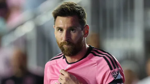 Lionel Messi com a camisa do Inter Miami.