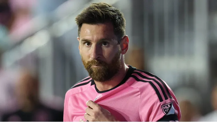 Lionel Messi com a camisa do Inter Miami.