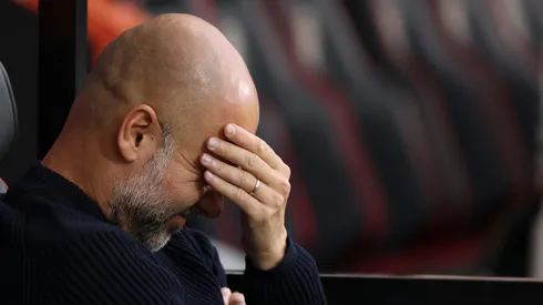 Guardiola em partida pelo Manchester City