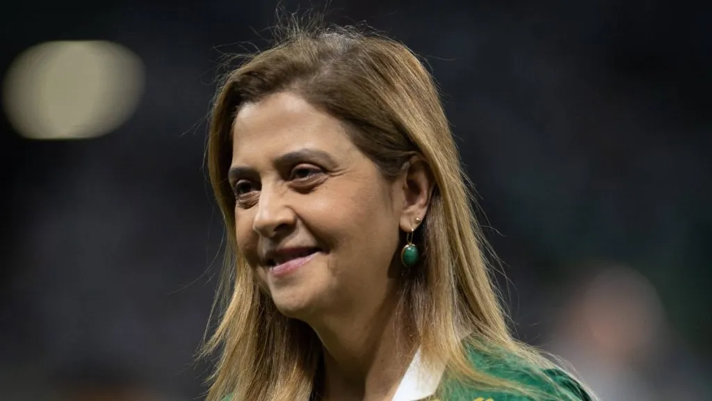 A presidente do Palmeiras, Leila Pereira, antes da partida entre Palmeiras e Flamengo, válida pelo jogo de volta das oitavas de final da Copa do Brasil 2024, na noite desta quarta-feira, 7 de agosto de 2024, no Allianz Parque, em São Paulo-SP. (Foto: (Foto: IMAGO / TheNews2)