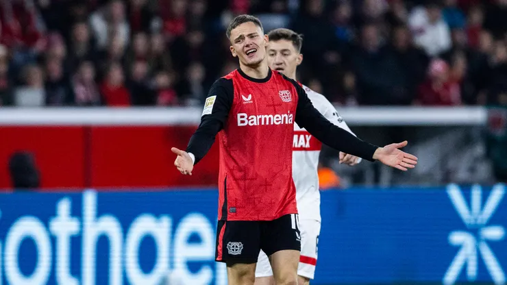 Florian Wirtz em partida do Bayer Leverkusen