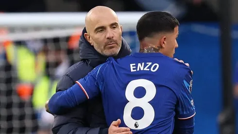 Enzo Fernández e Enzo Maresca no Chelsea
