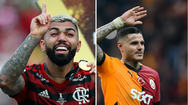 Flamengo define se contratará Icardi. Fotos: Daniel Apuy e Ahmad Mora