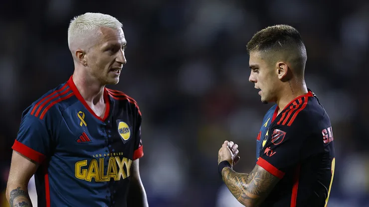 Marco Reus e Gabriel Pec juntos no Los Angeles. Foto: Ronald Martinez/Getty Images
