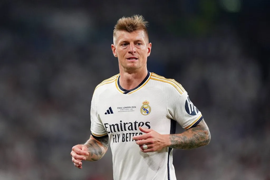 Toni Kroos durante a final da Champions League. Foto: IMAGO / PA Images.