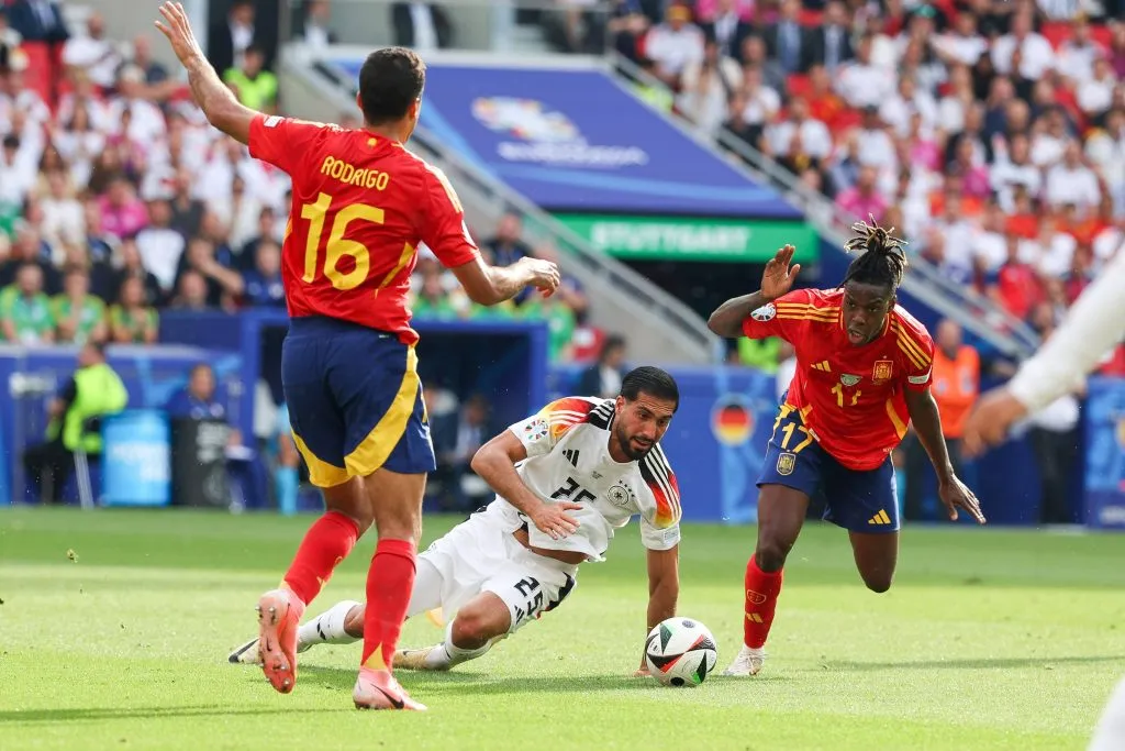 Nico Williams e Rodri durante a Eurocopa 2024. Foto: IMAGO / kolbert-press.