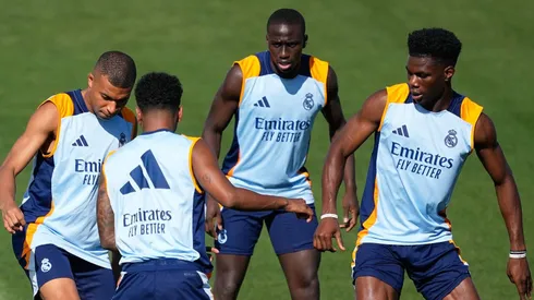 A disputa pela titularidade na lateral-esquerda do Real Madrid ganha novos contornos com a ascensão de Fran Garcia e a queda de desempenho de Ferland Mendy. (Foto: IMAGO / ZUMA Press Wire)