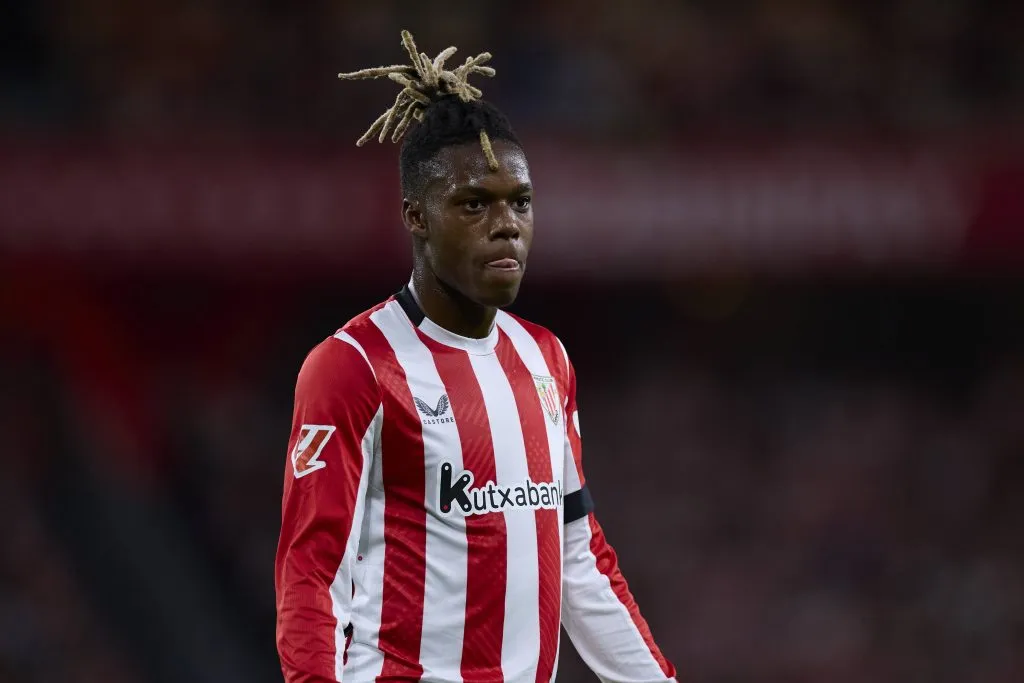 Nico Williams em ação pelo Bilbao.