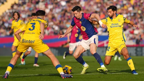 Barcelona e Las Palmas fizeram duelo atípico na última rodada de La Liga (Foto: Alex Caparros/Getty Images)