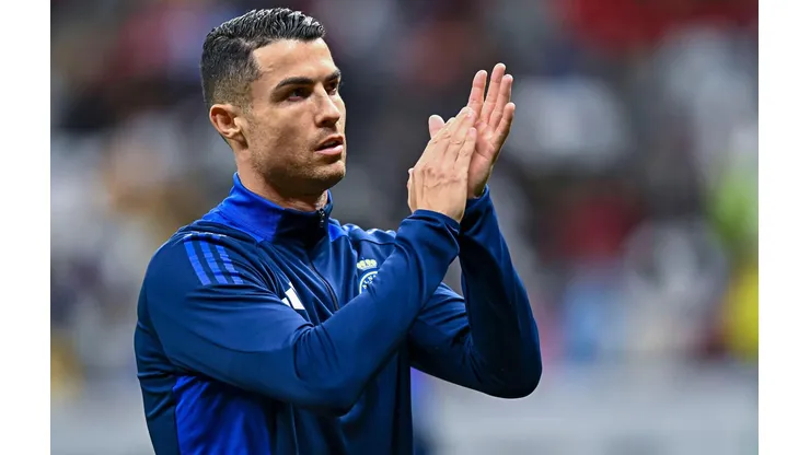Cristiano Ronaldo durante a partida entre Al Gharafa e Al Nassr, no dia 25 de novembro de 2024. (Xinhua / Alamy Stock Photo)