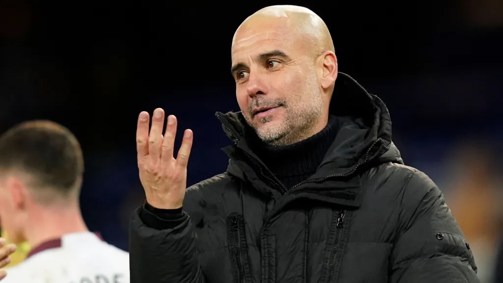 Pep Guardiola em jogo do Manchester City (Foto: IMAGO / Sportimage)