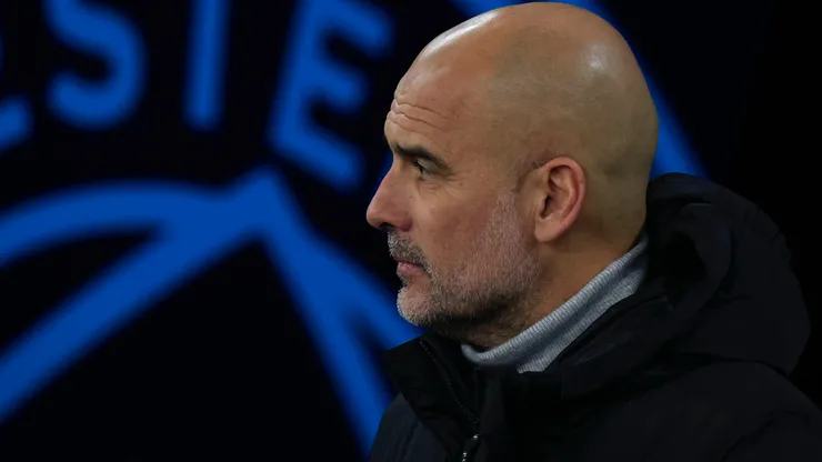 Guardiola em partida pelo Manchester City